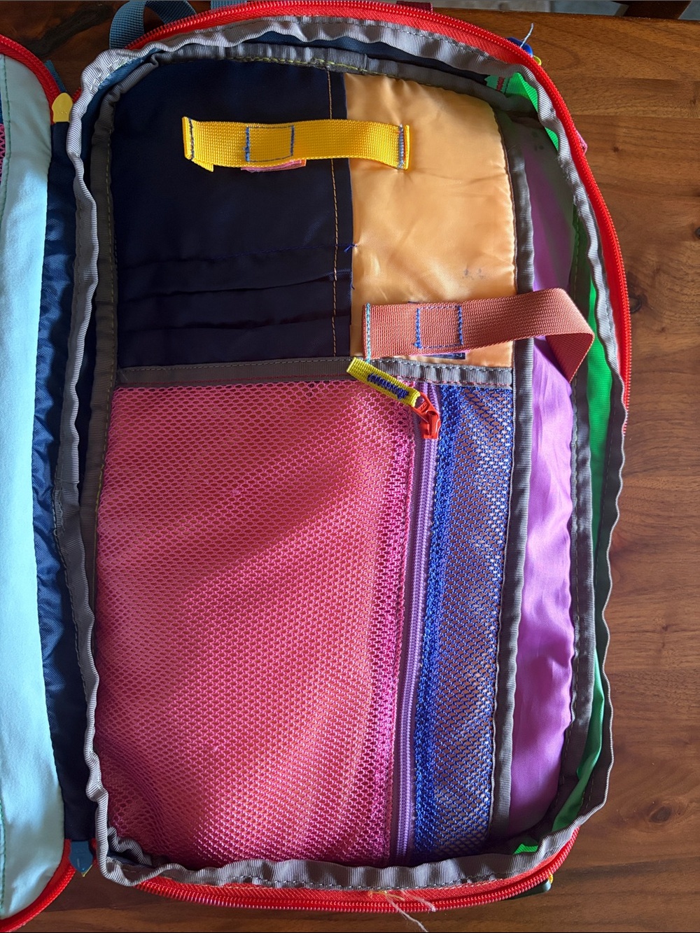 cotopaxi Colorblock Mini Backpack in Yellow, Red, Blue - Picture 6 of 10